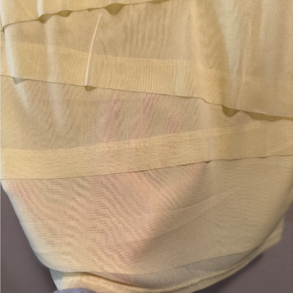 Alfani Yellow Women's Blouse. Sheer, Size S, Excellent Condition. - Picture 7 of 8